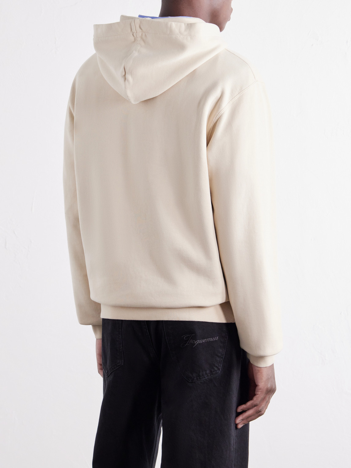 Logo-Appliquéd Cotton-Jersey Hoodie