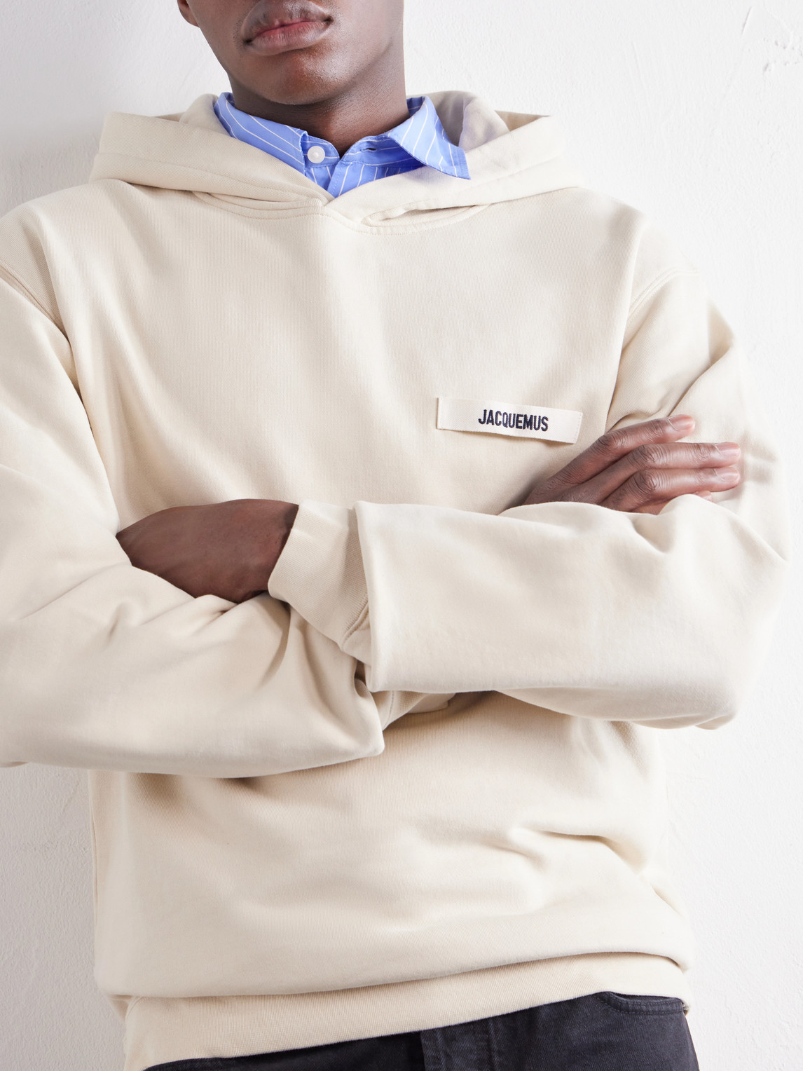 Logo-Appliquéd Cotton-Jersey Hoodie
