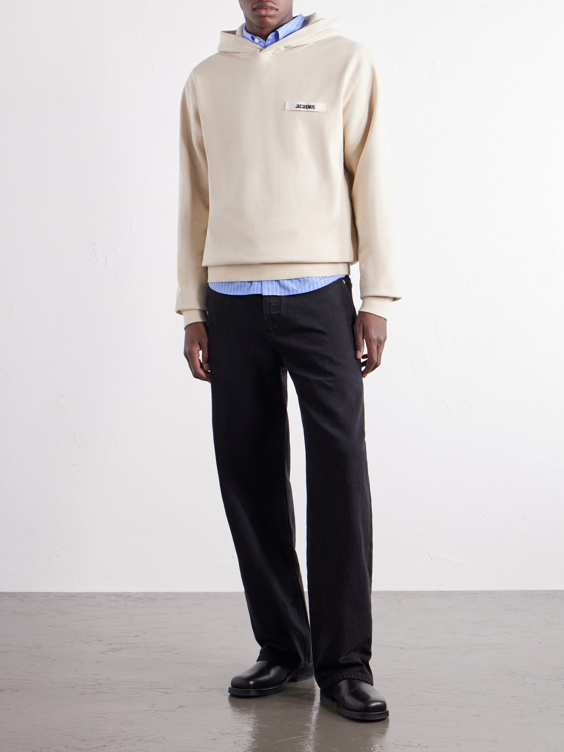 Logo-Appliquéd Cotton-Jersey Hoodie