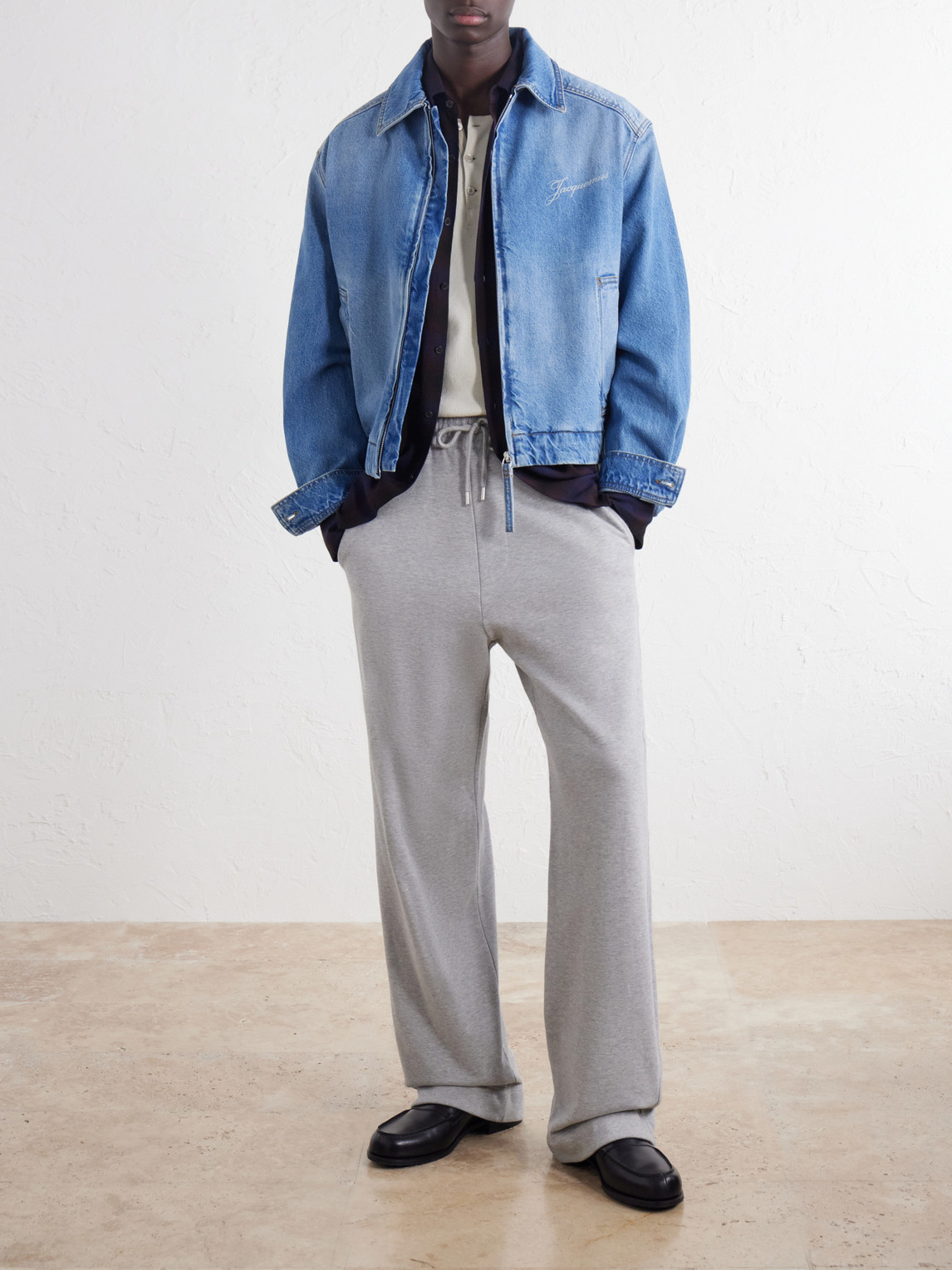 Logo-Print Denim Jacket