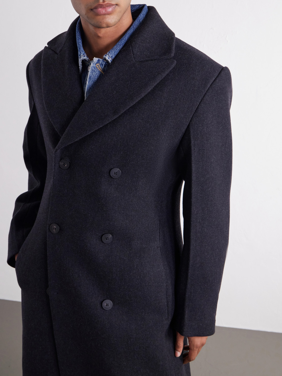 Le Manteau Tailleur Double-Breasted Wool-Blend Coat