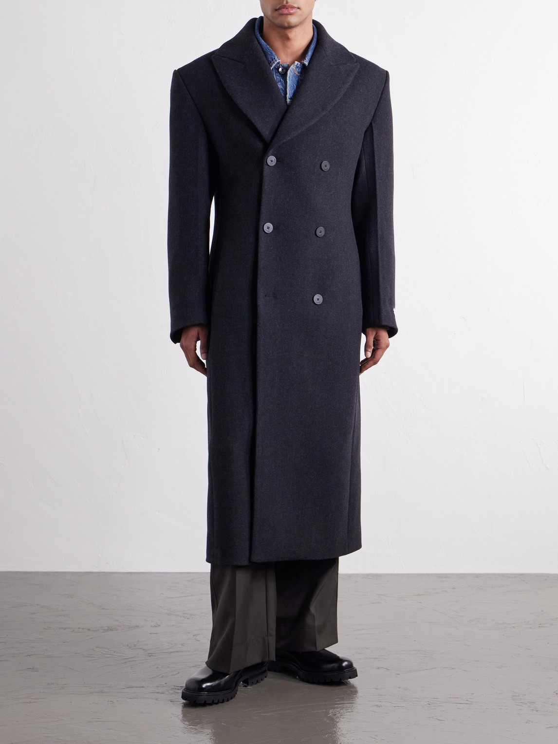 Le Manteau Tailleur Double-Breasted Wool-Blend Coat