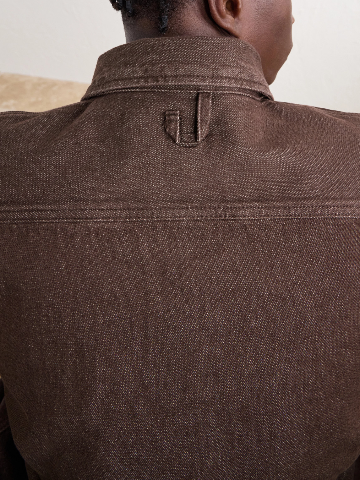 Simon Logo-Embroidered Denim Shirt