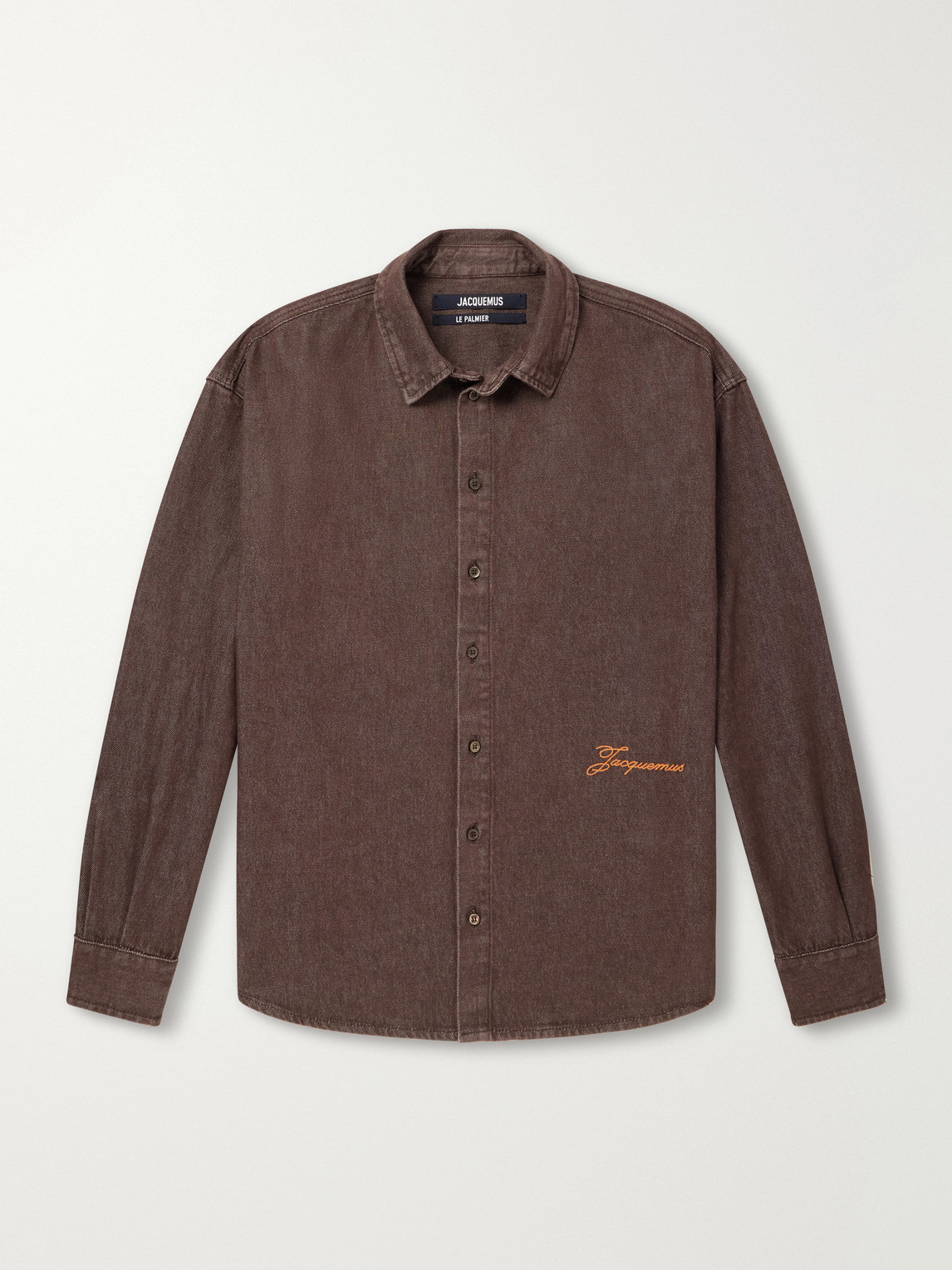 Simon Logo-Embroidered Denim Shirt