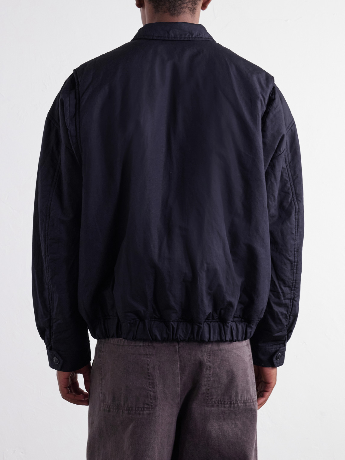 Meaux Cotton And Linen-Blend Zip-Up Blouson Jacket