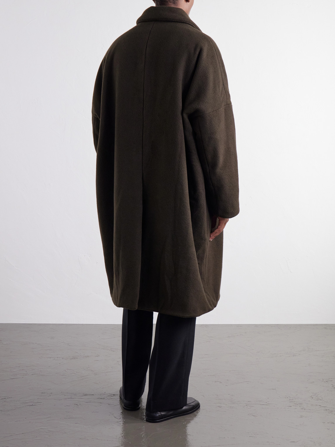 Big Blobby Brushed Cashmere Coat