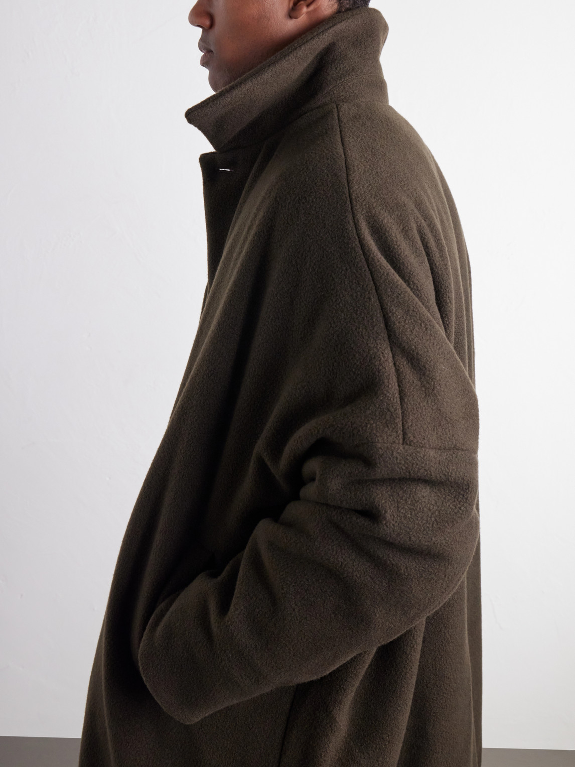 Big Blobby Brushed Cashmere Coat