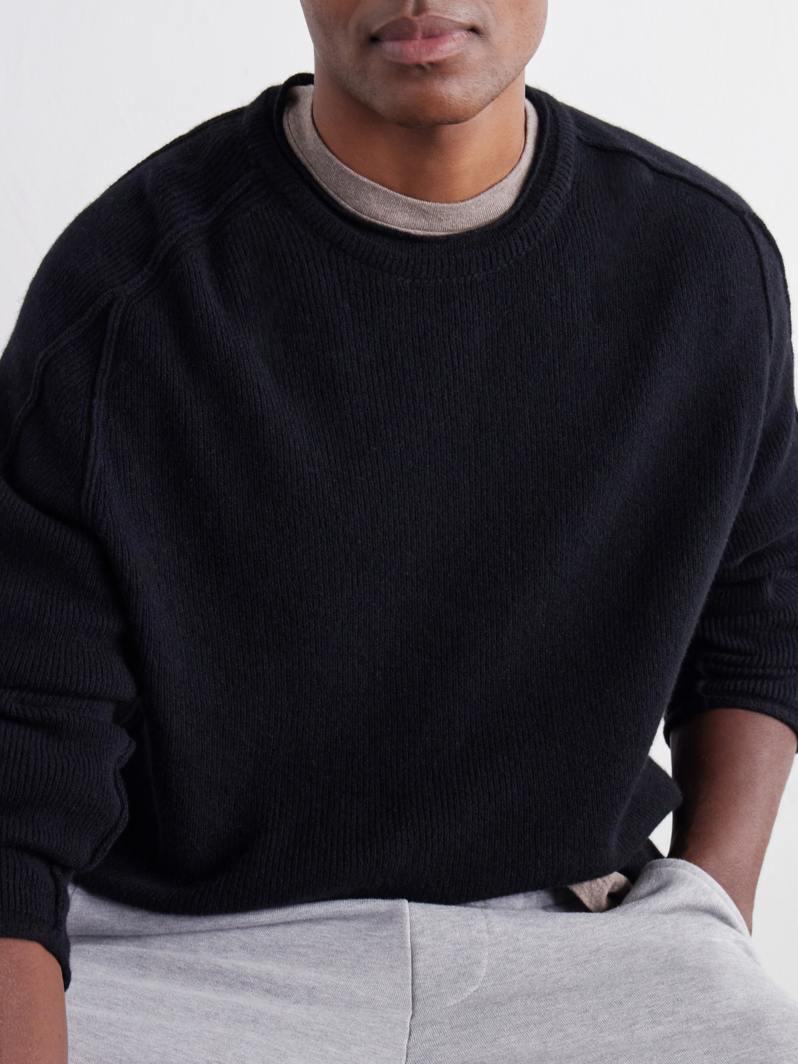 Merino Wool And Cashmere-Blend Sweater