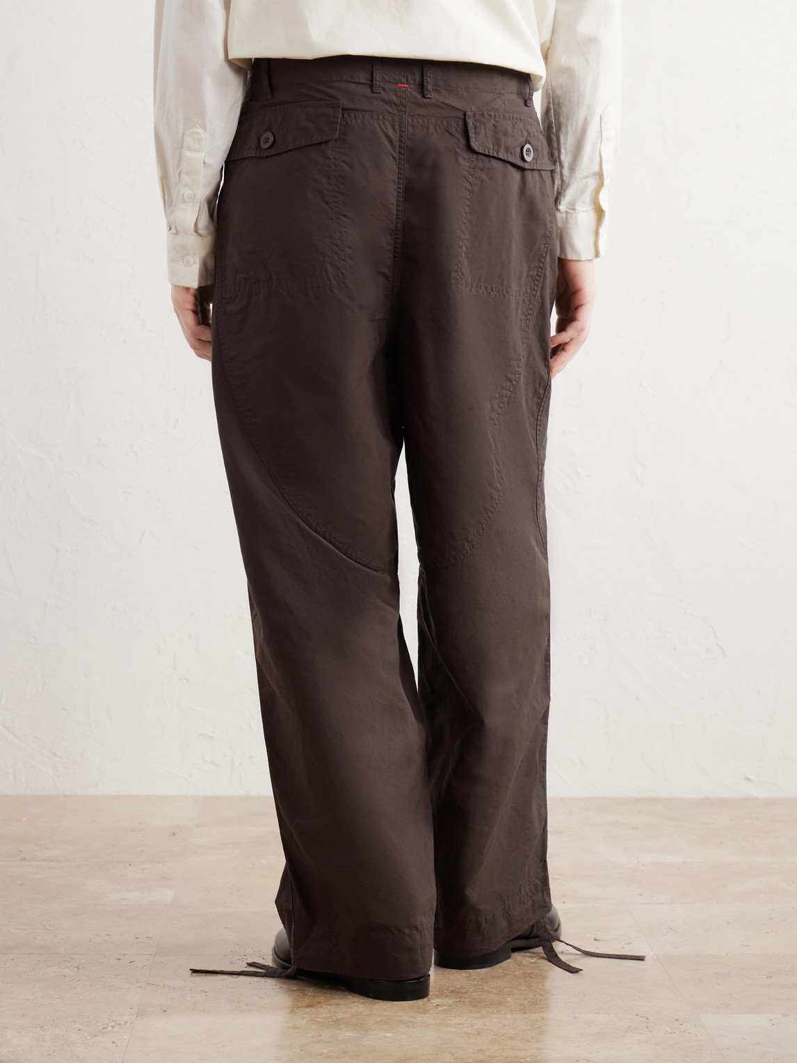 Abel Wide-Leg Cotton Trousers
