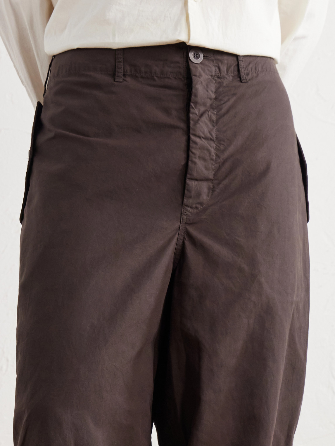 Abel Wide-Leg Cotton Trousers
