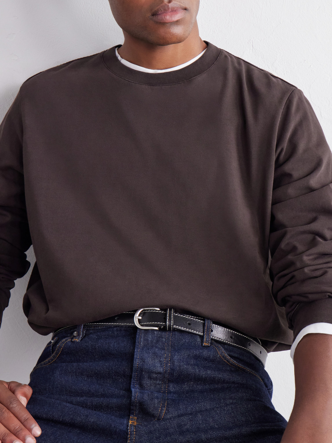 Felix Gabardine-Trimmed Cotton-Jersey T-Shirt