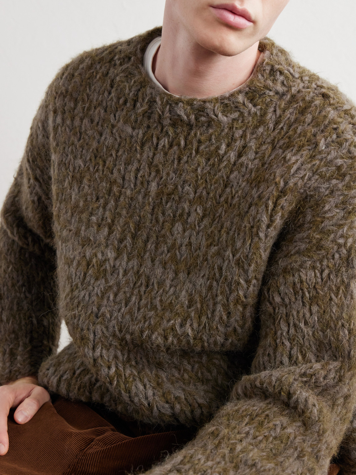 Wei Brushed Alpaca-Blend Sweater