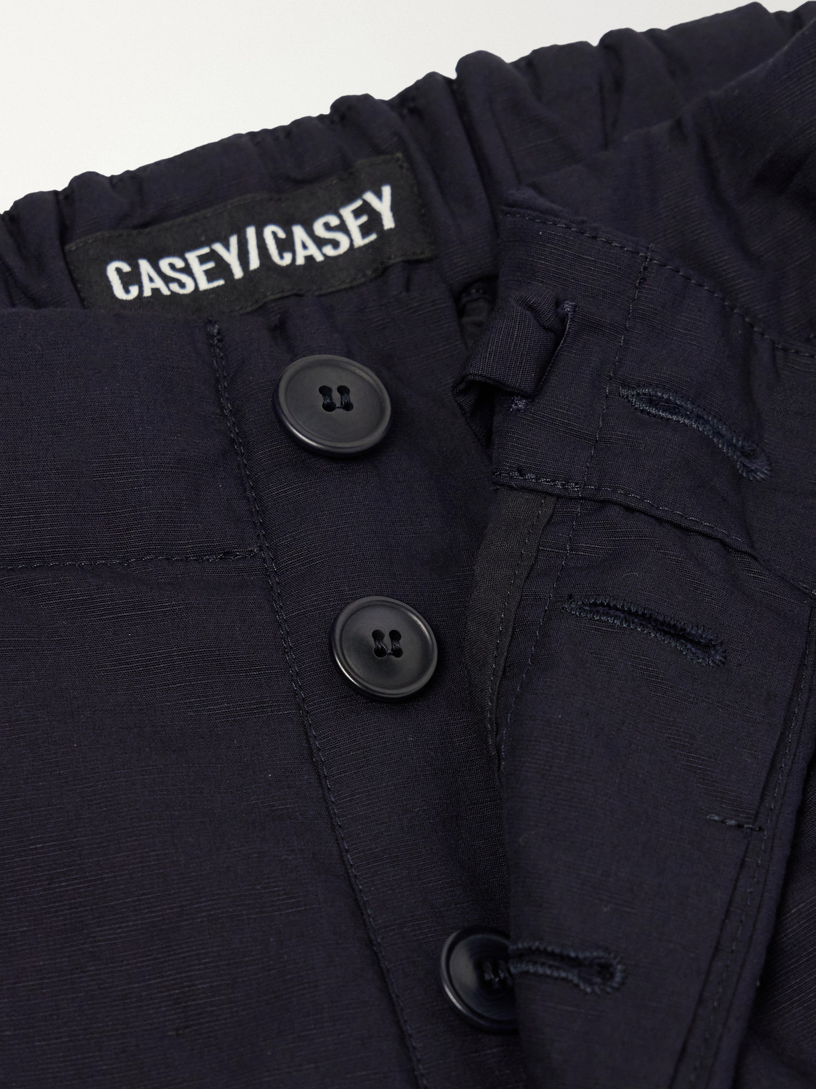 Snow Tapered Cotton And Linen-Blend Trousers