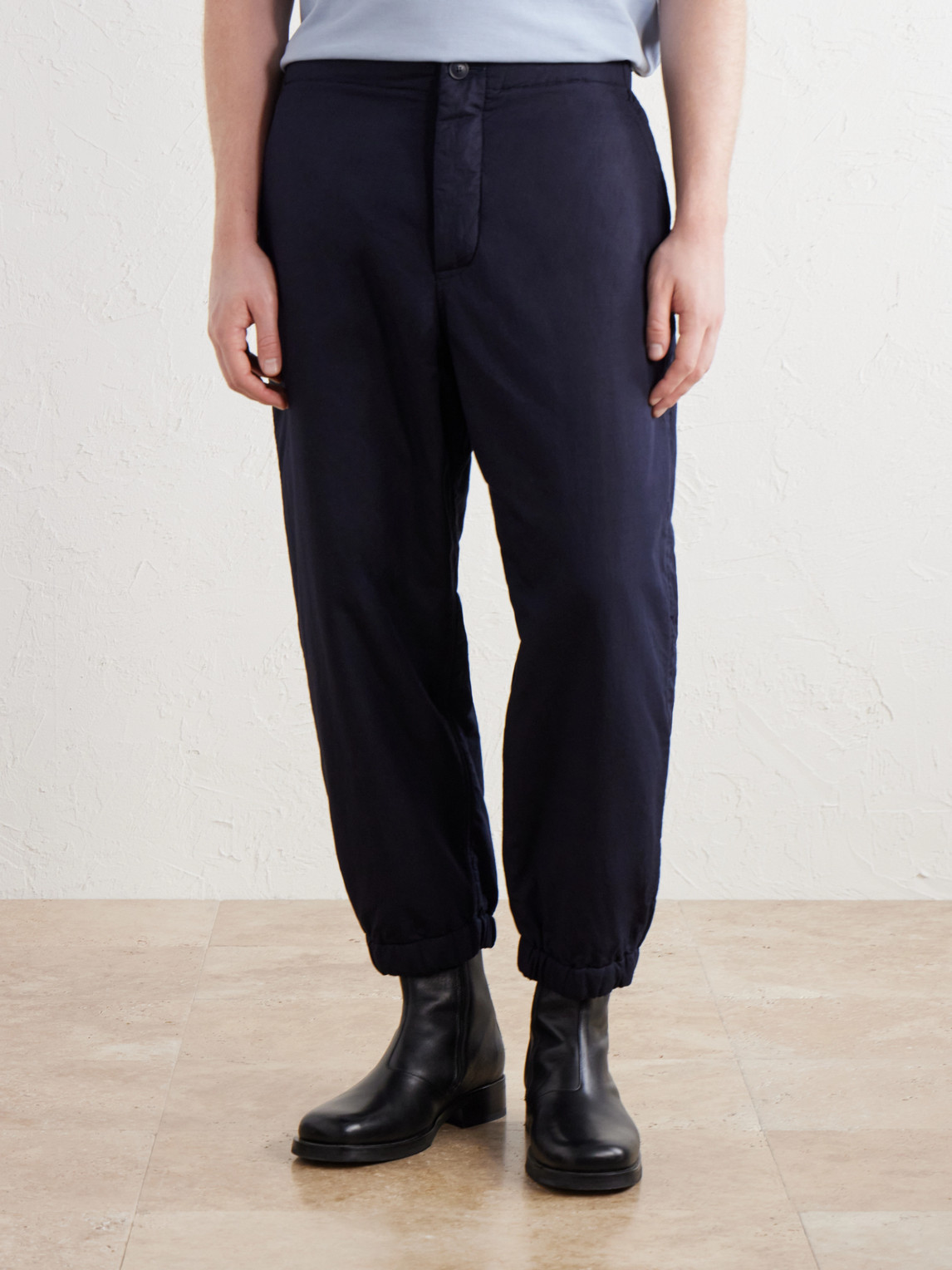 Snow Tapered Cotton And Linen-Blend Trousers