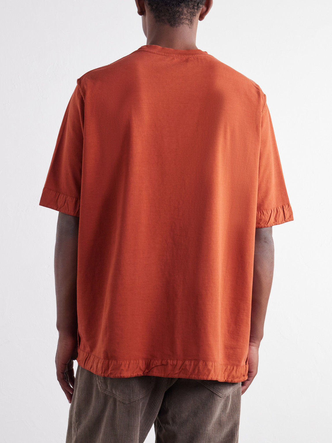 Felix Gabardine-Trimmed Cotton-Jersey T-Shirt