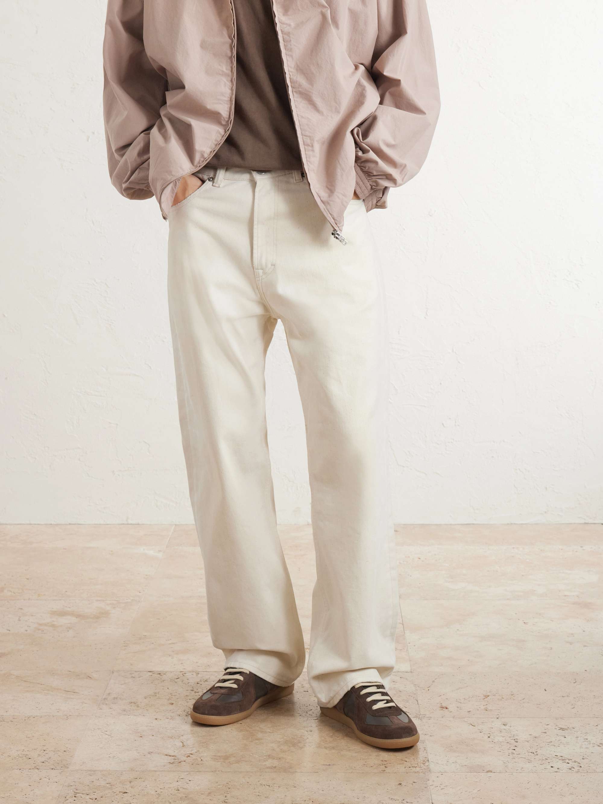 MAISON MARGIELA Replica Leather and Suede Sneakers