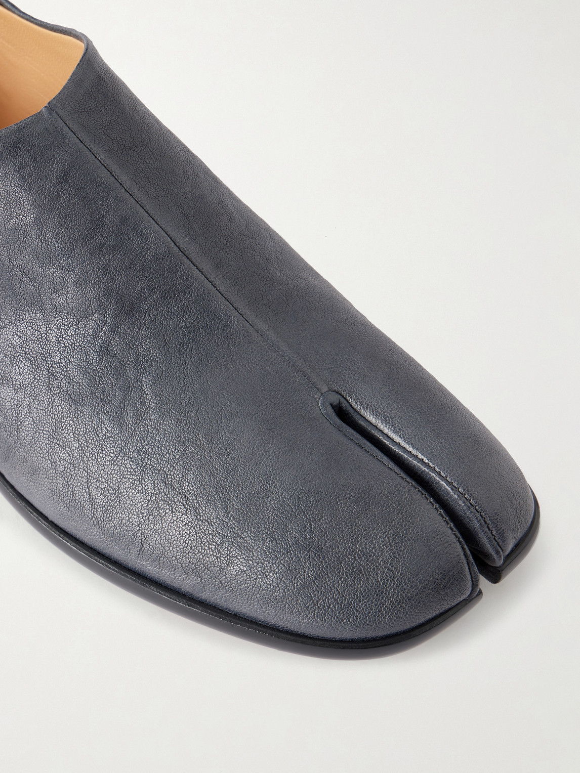 Tabi Babouche Split-Toe Leather Slip-Ons