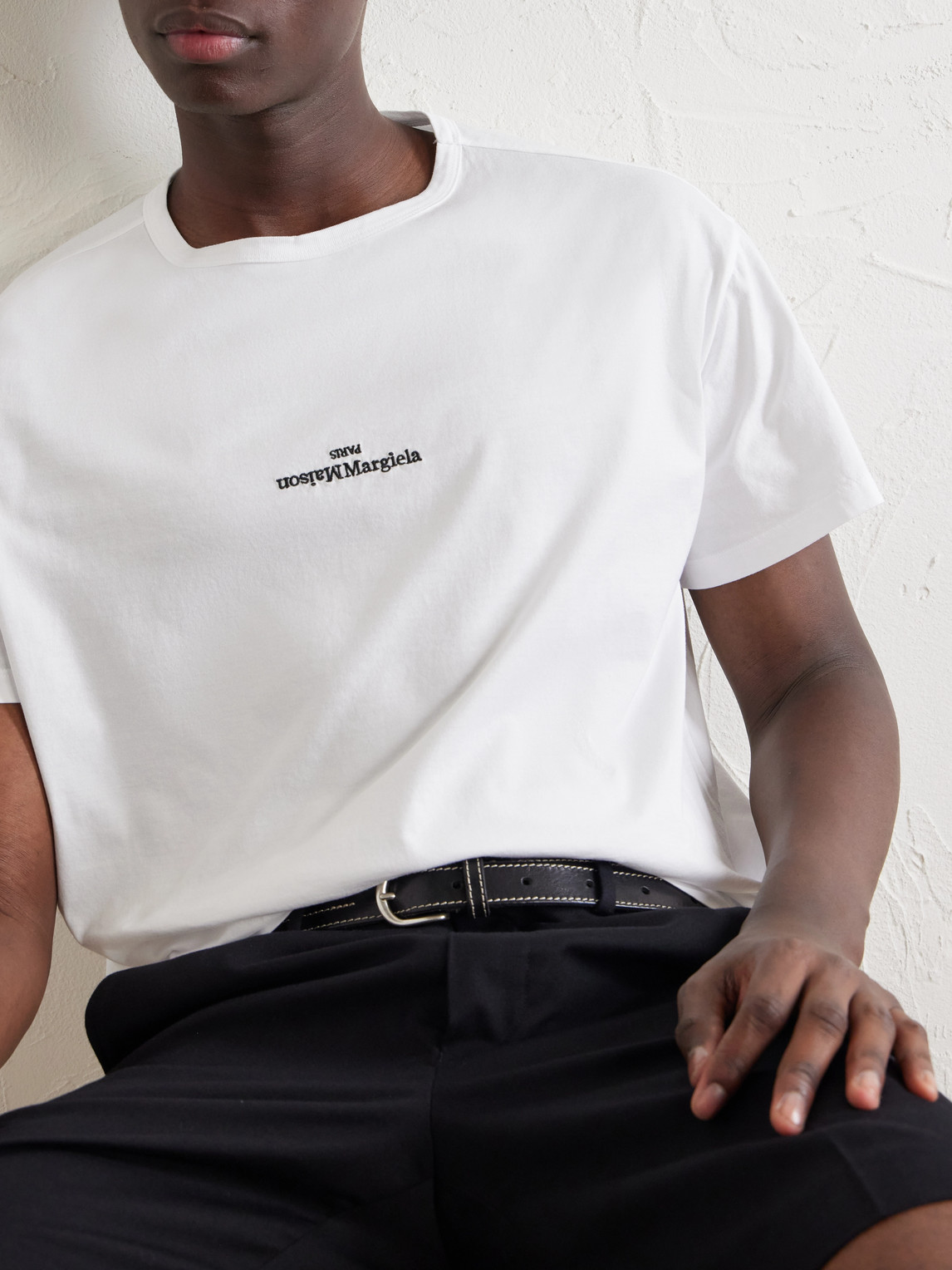 Logo-Embroidered Cotton-Jersey T-Shirt