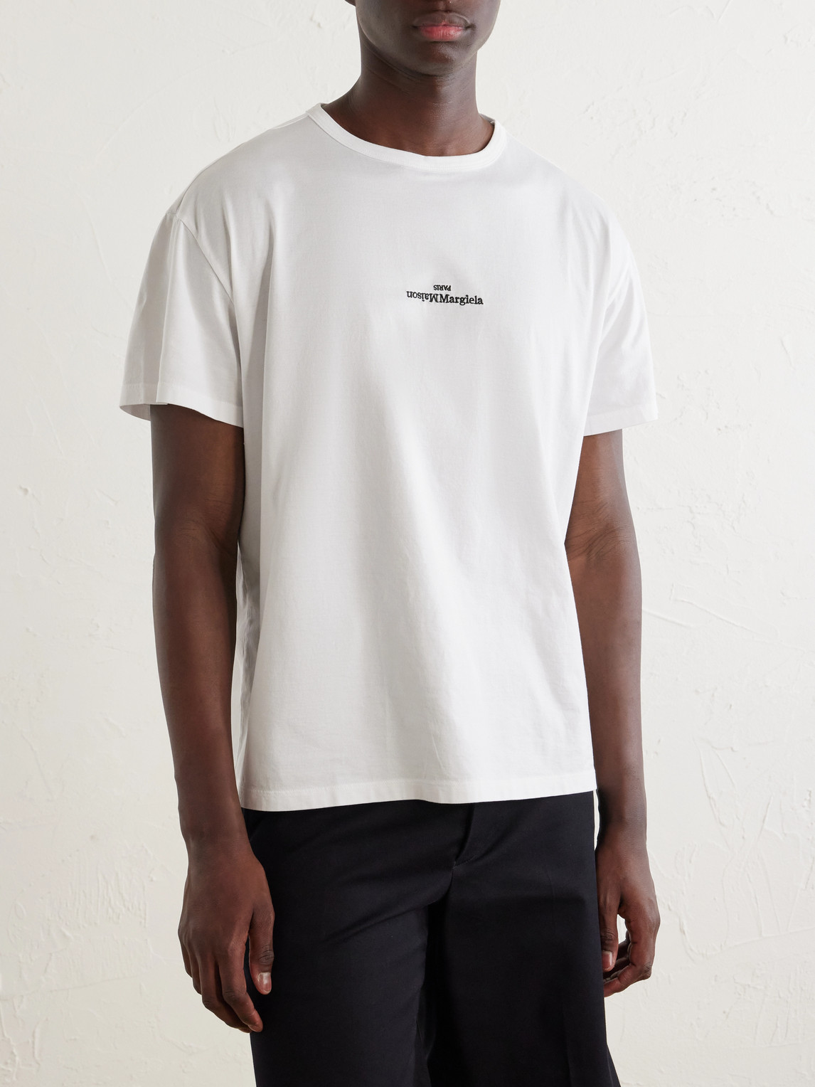 Logo-Embroidered Cotton-Jersey T-Shirt