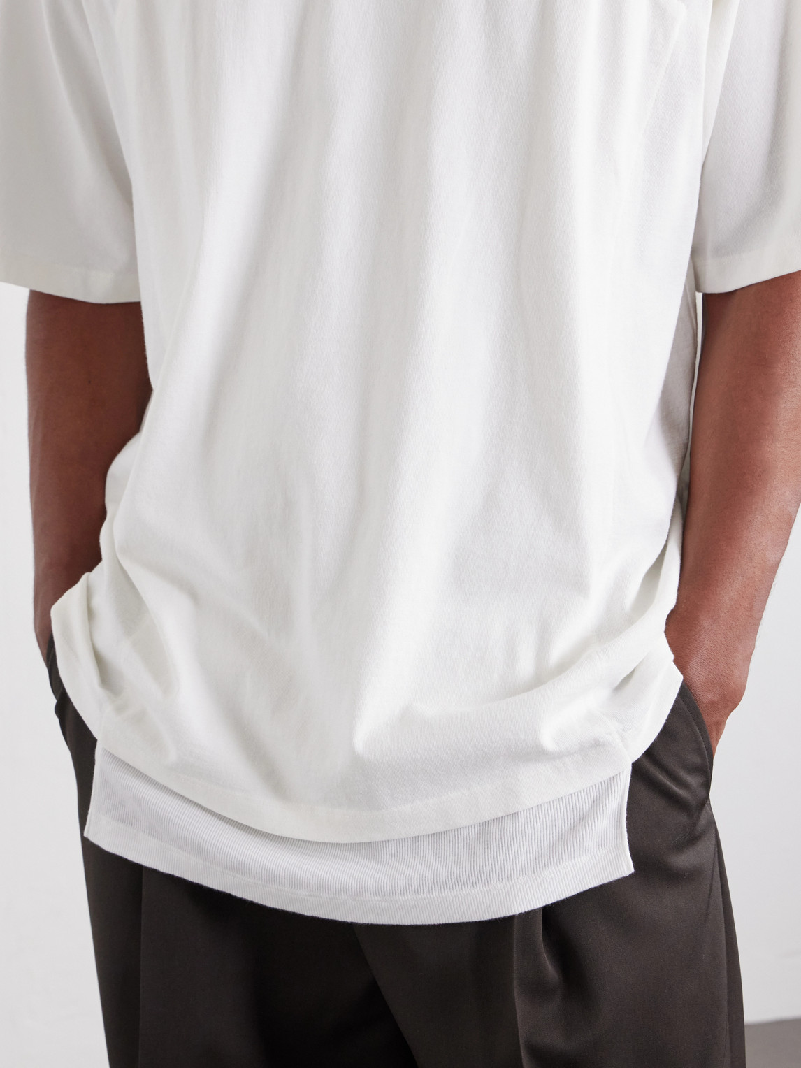 Layered Cotton-Jersey T-Shirt