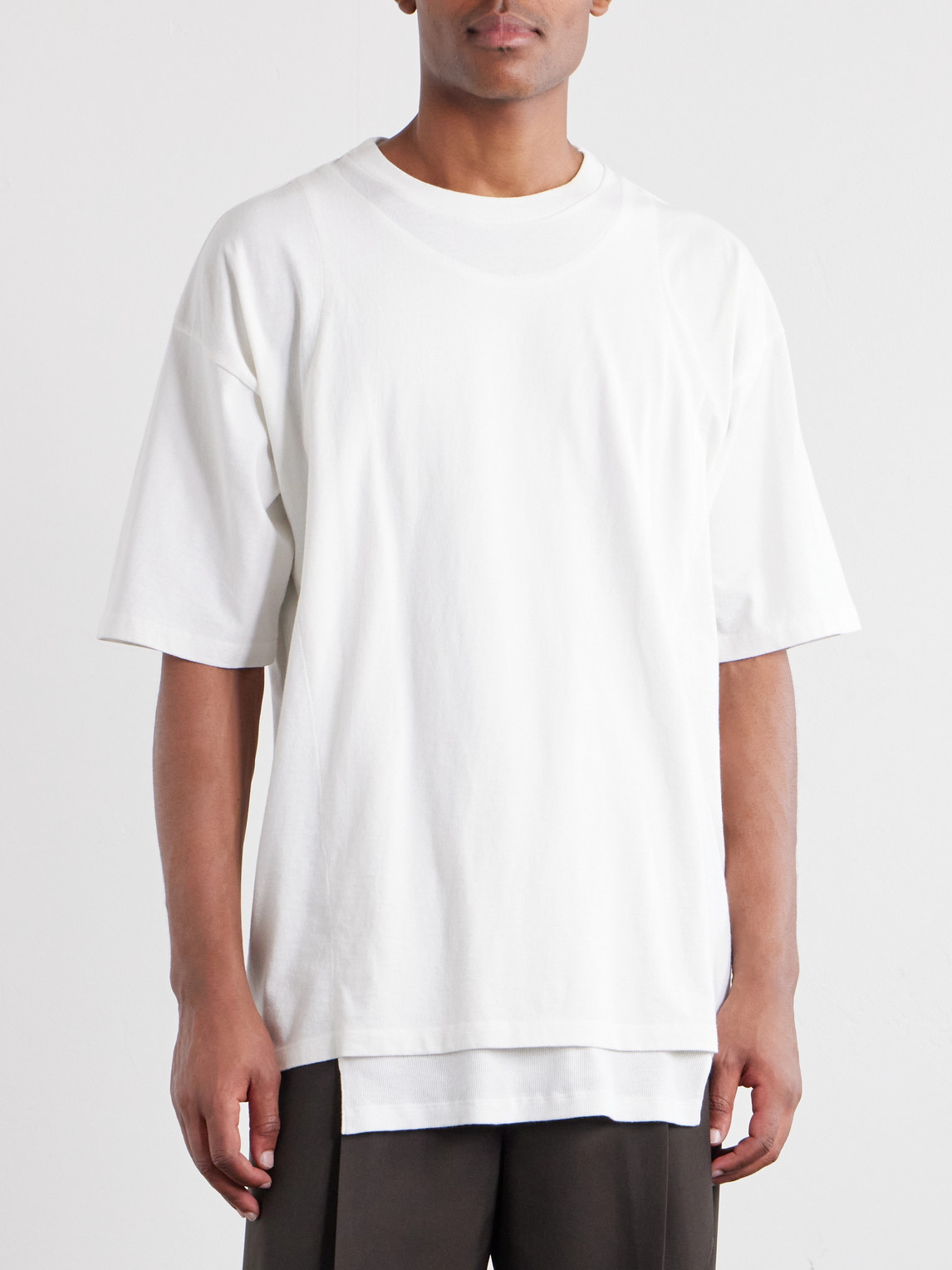 Layered Cotton-Jersey T-Shirt