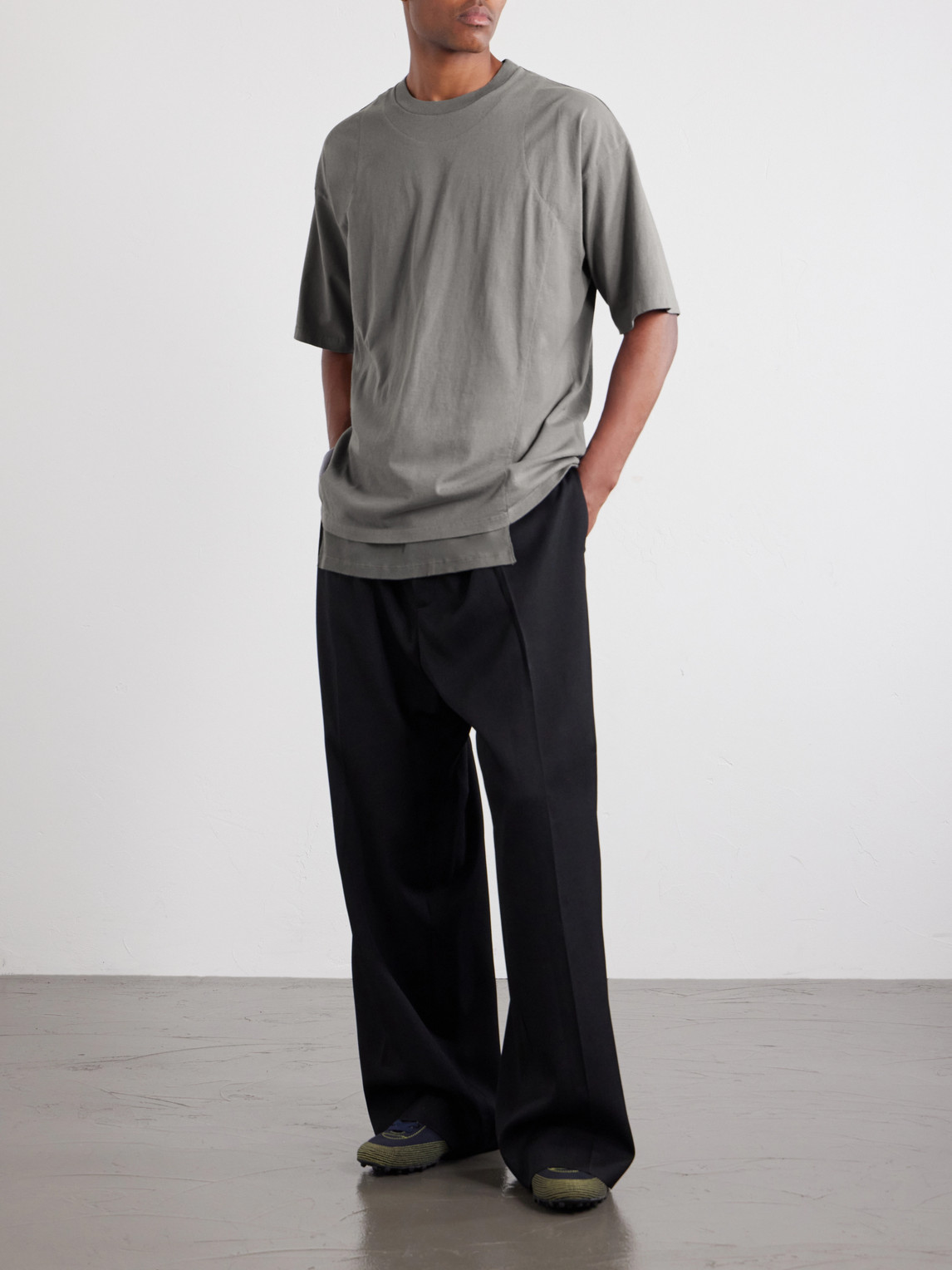 Layered Cotton-Jersey T-Shirt