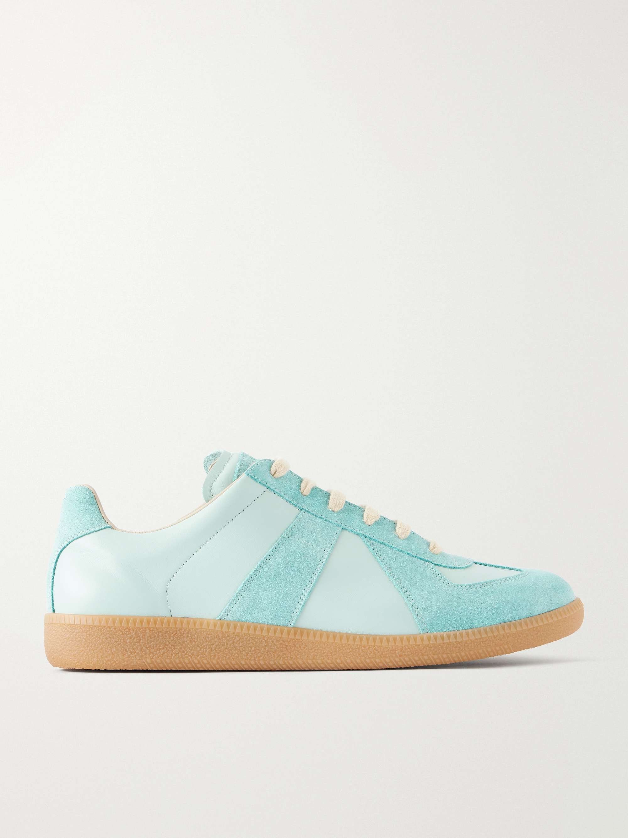 MAISON MARGIELA Replica Leather and Suede Sneakers