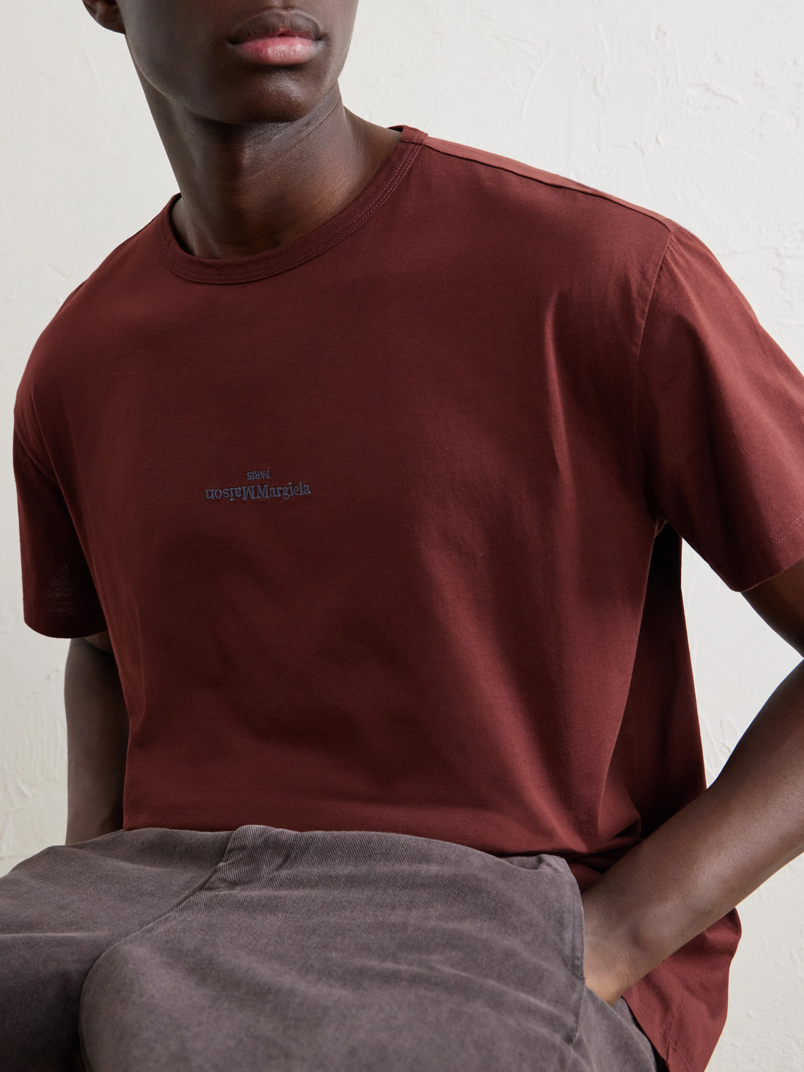 Logo-Embroidered Cotton-Jersey T-Shirt
