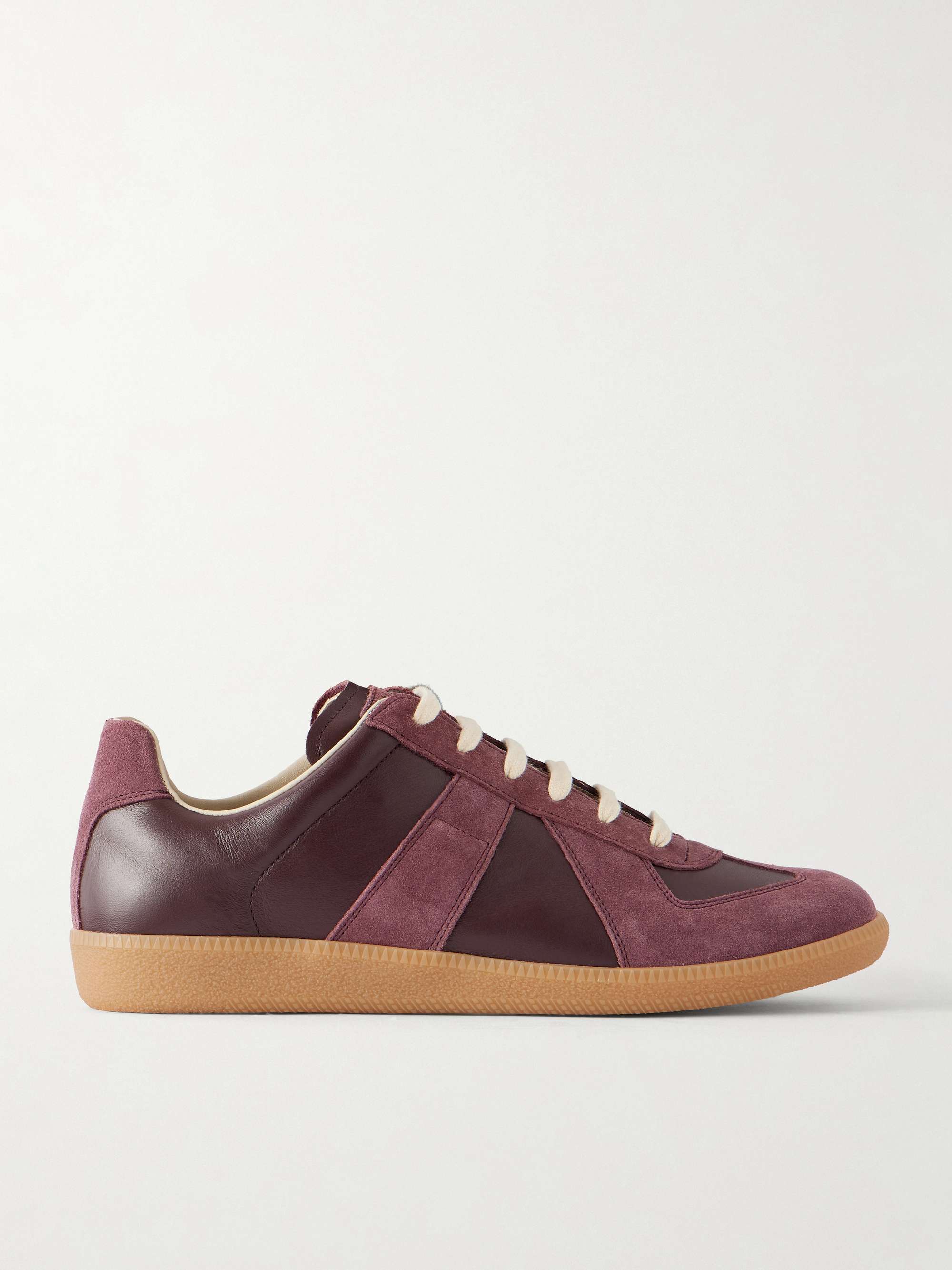 MAISON MARGIELA Replica Leather and Suede Sneakers