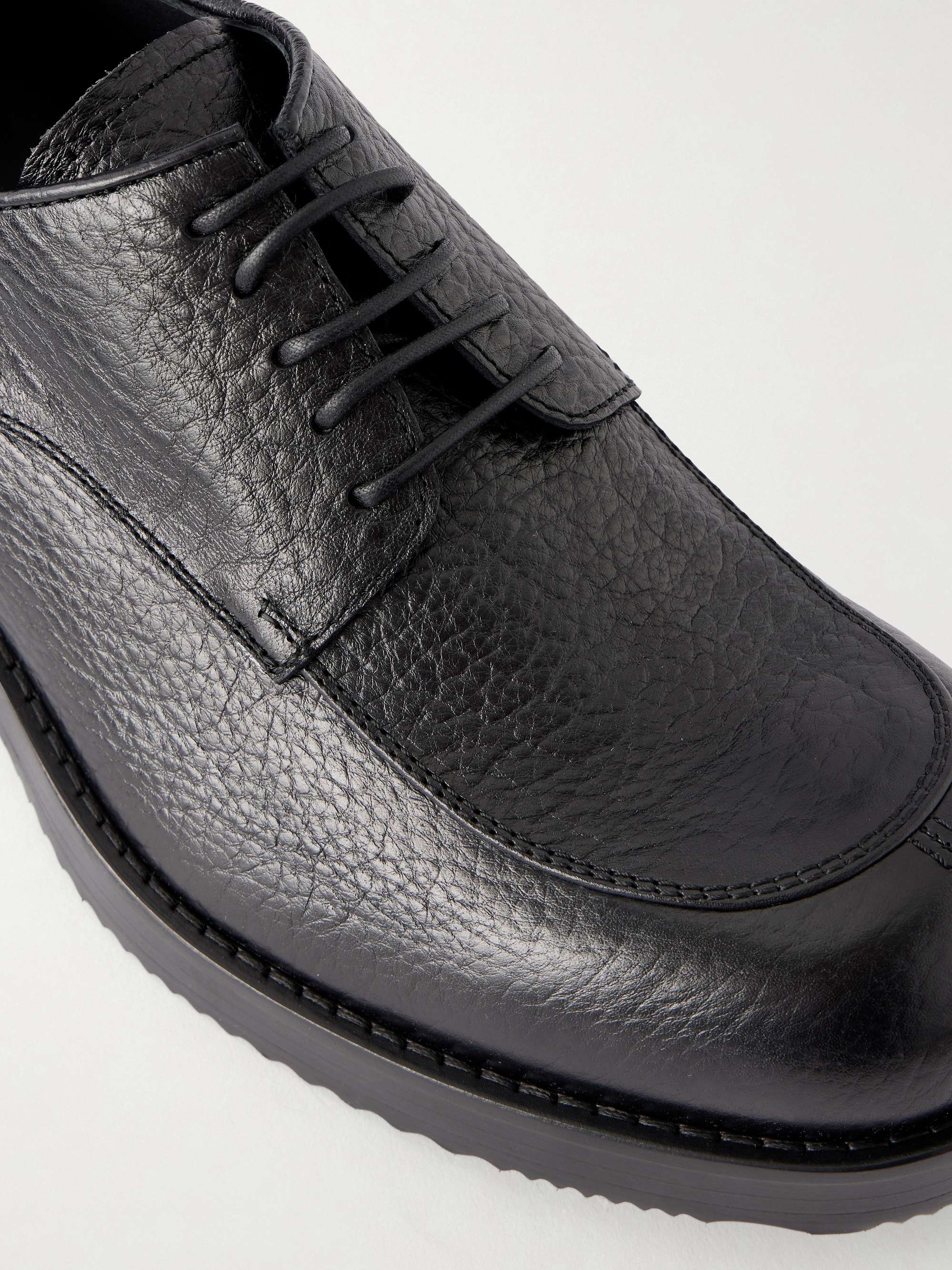 DRIES VAN NOTEN Textured-Leather Derby Shoes for Men | MR PORTER