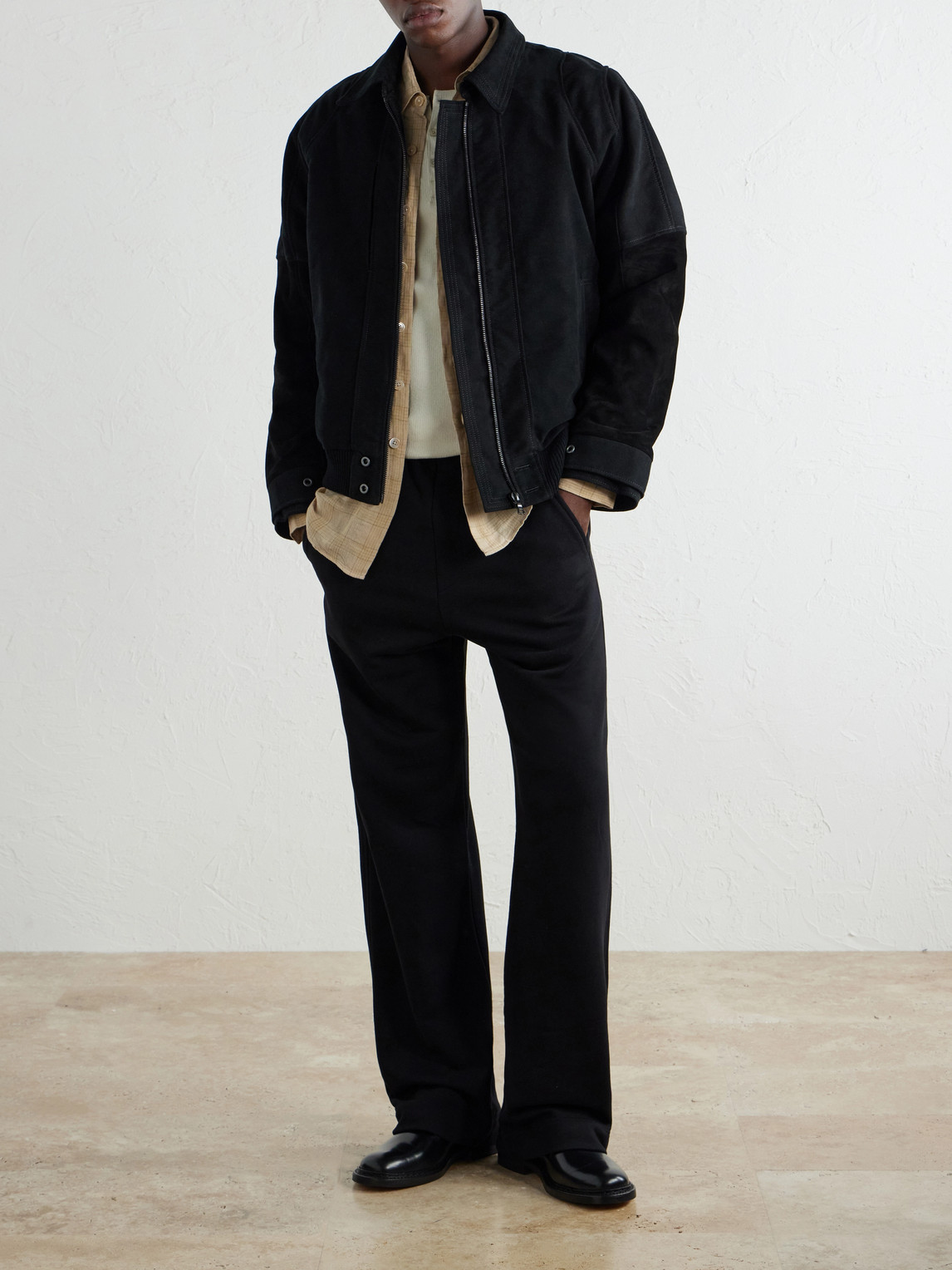 Cotton-Moleskin Bomber Jacket