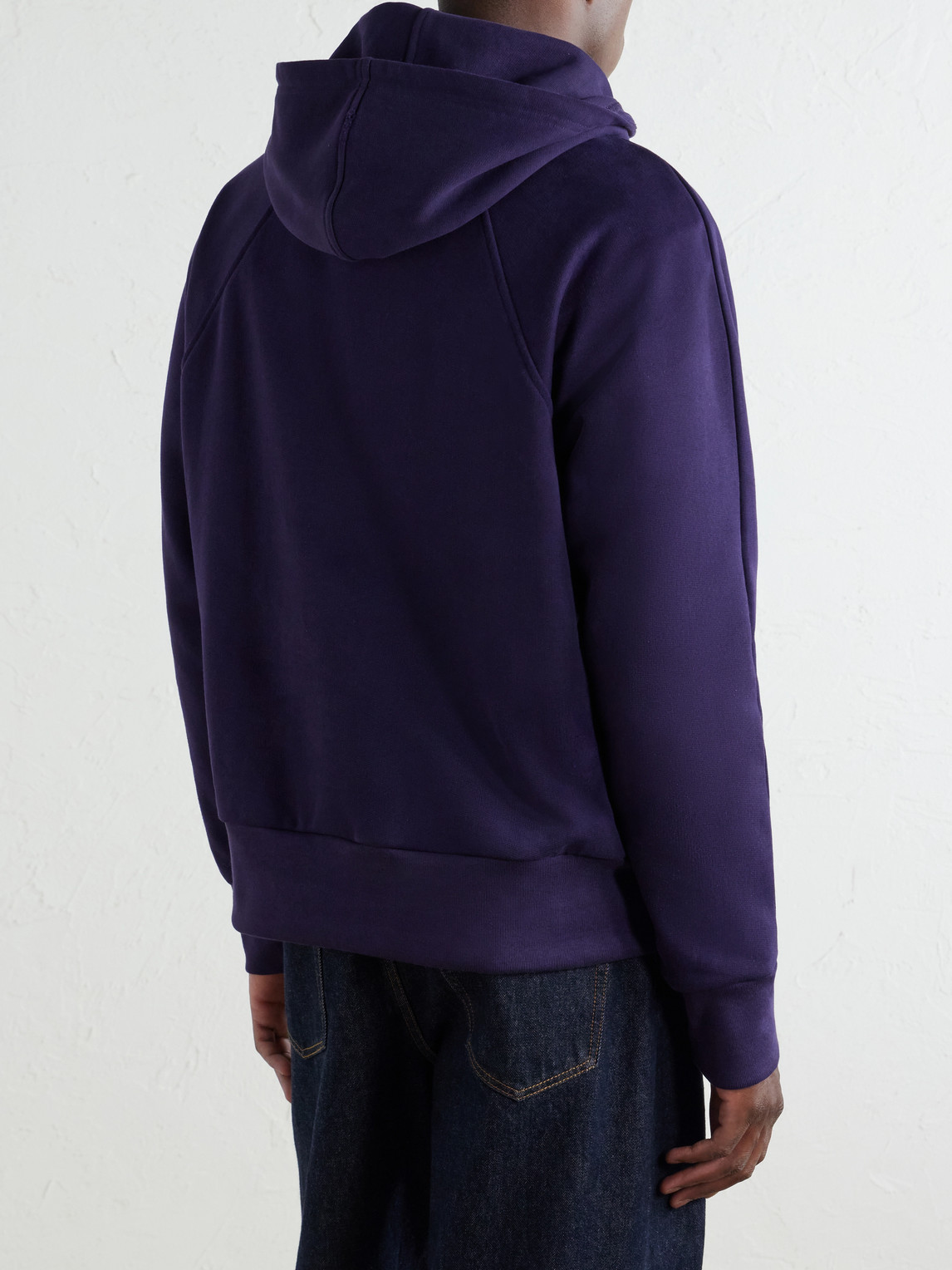 Logo-Print Cotton-Jersey Hoodie