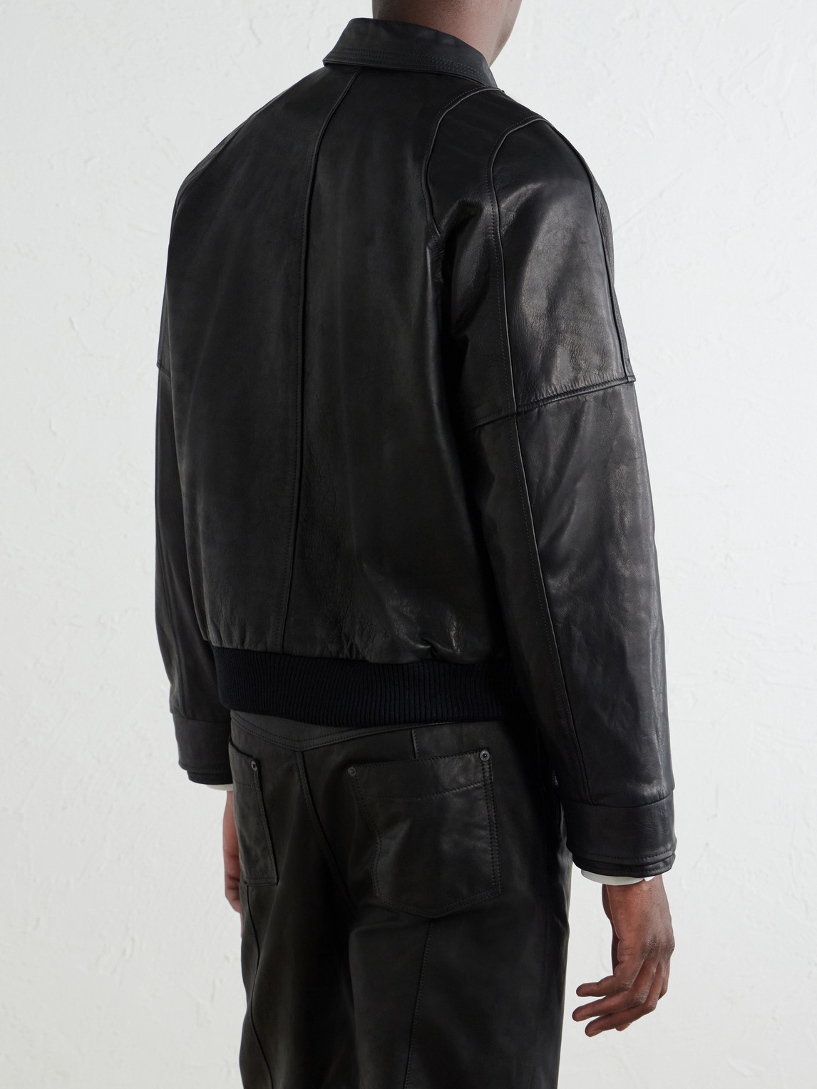 Leather Bomber Jacket
