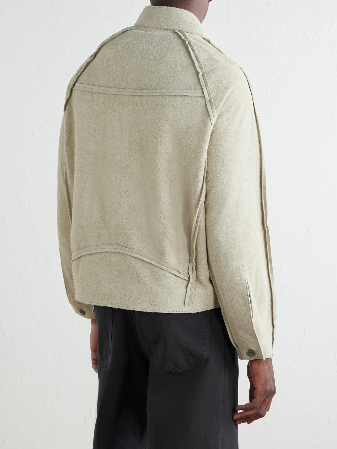 Suede Blouson Jacket
