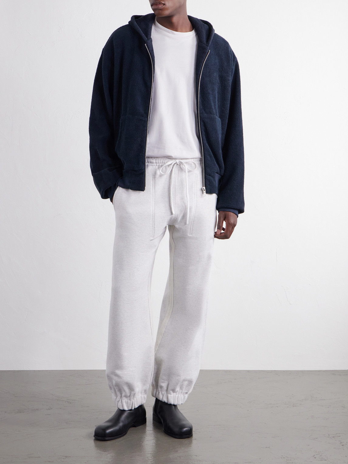Straight-Leg Cotton-Jersey Sweatpants