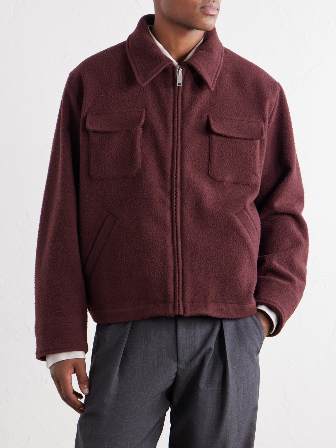 Jefe Wool Blouson Jacket