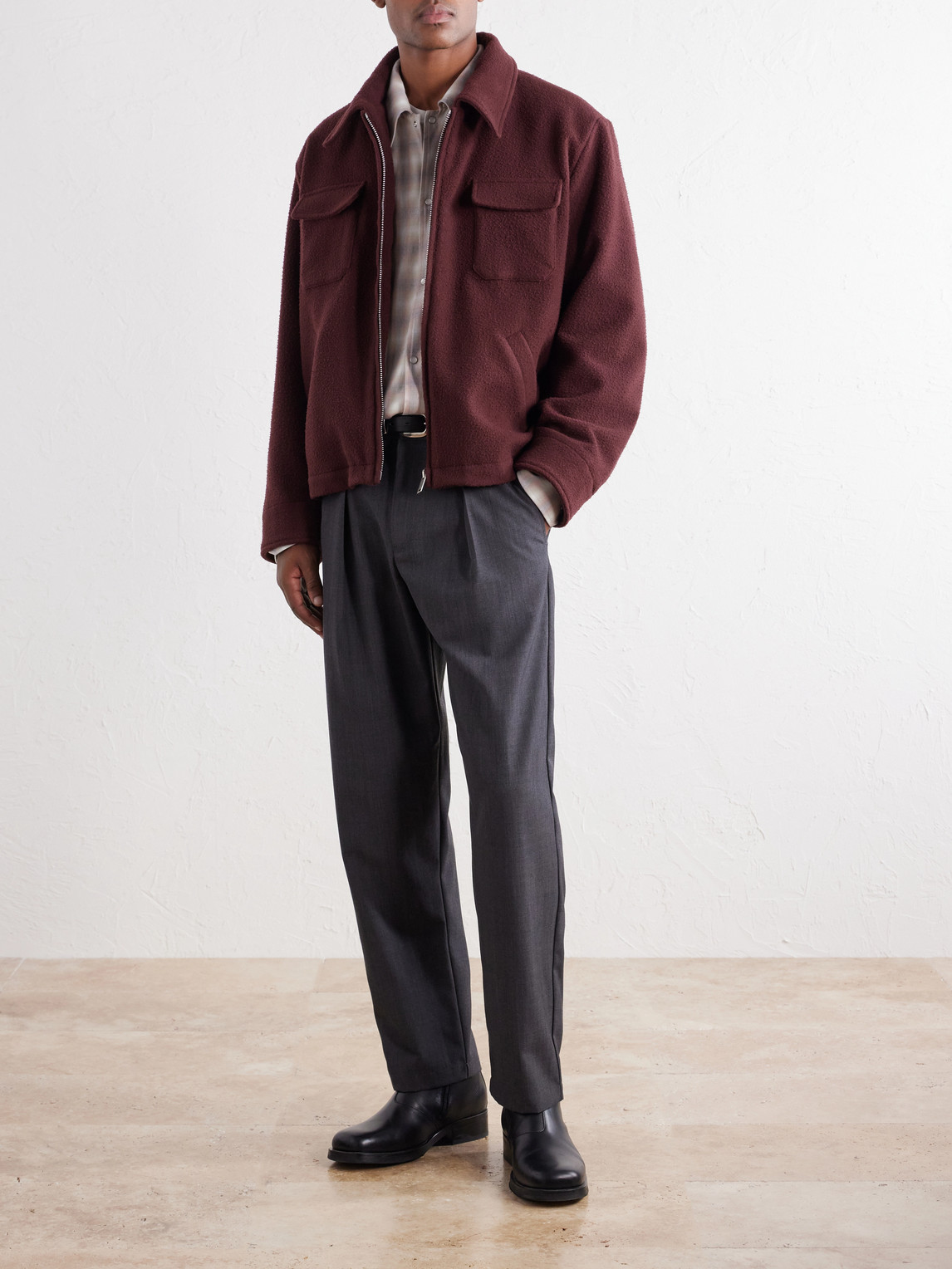 Jefe Wool Blouson Jacket