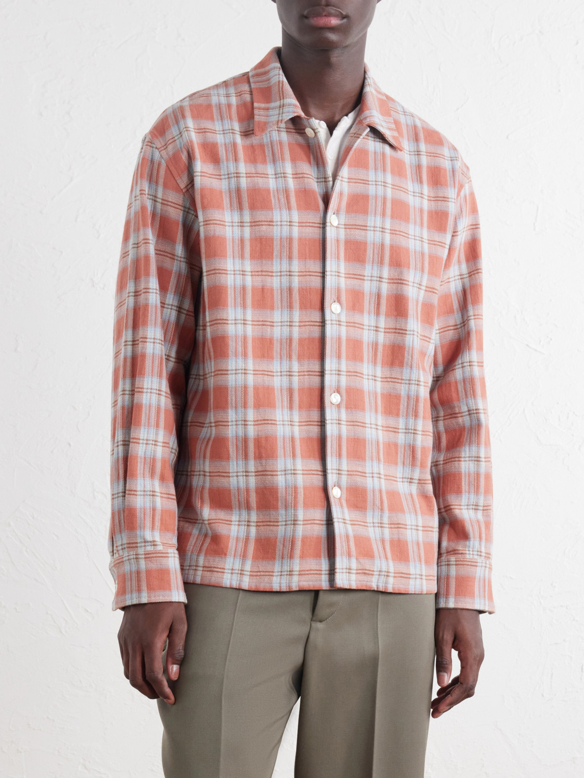 Checked Cotton-Flannel Shirt