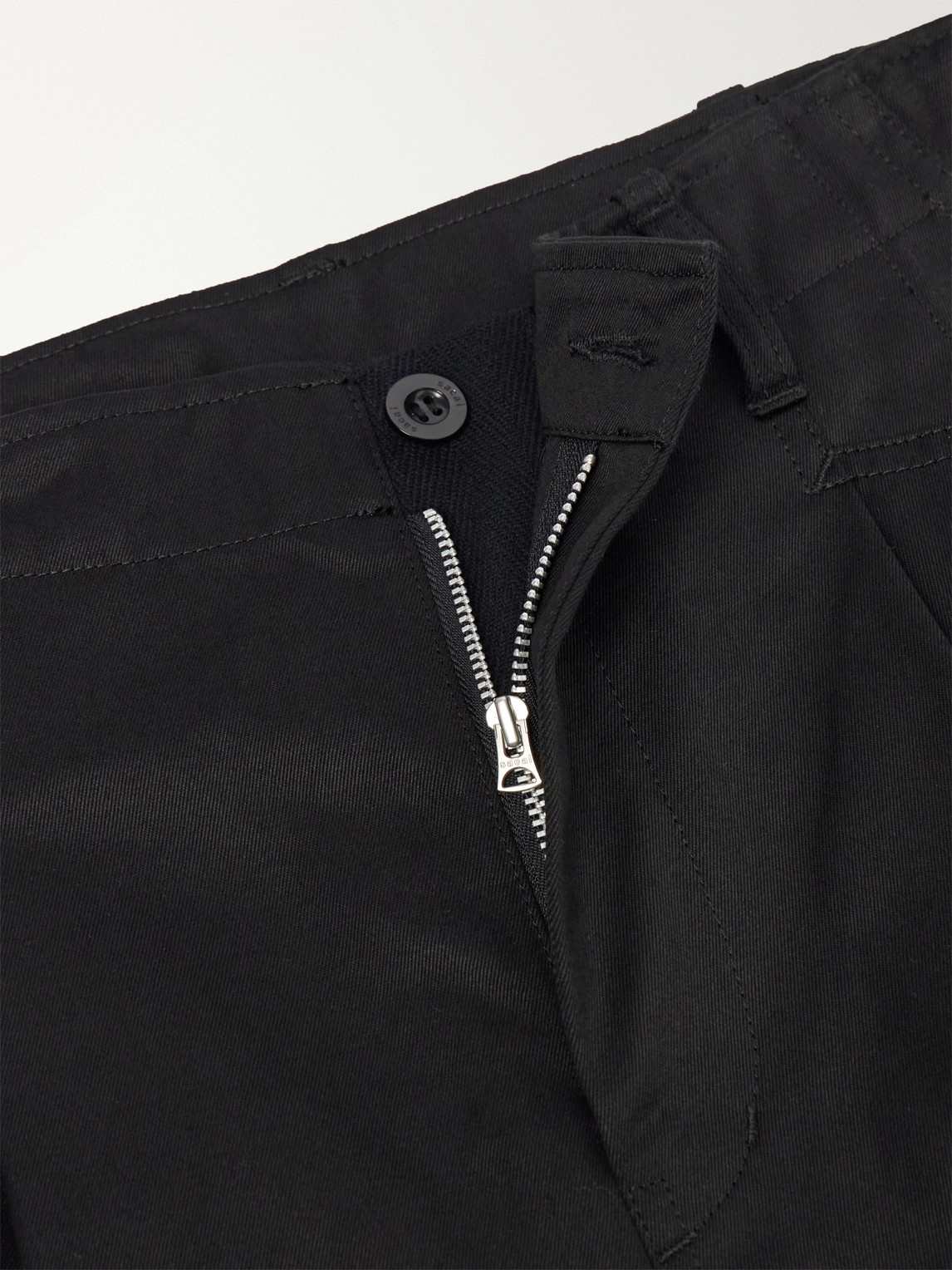 Wide-Leg Cotton Chinos