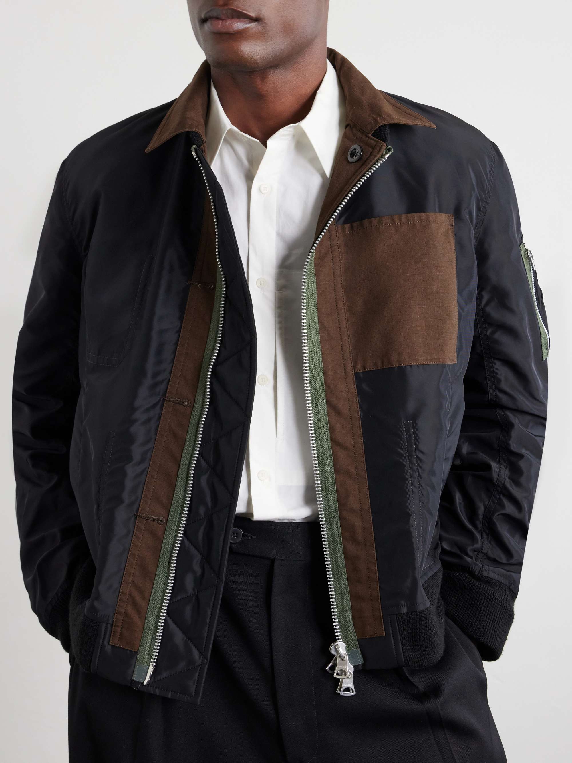SACAI Reversible Nylon Bomber Jacket for Men | MR PORTER