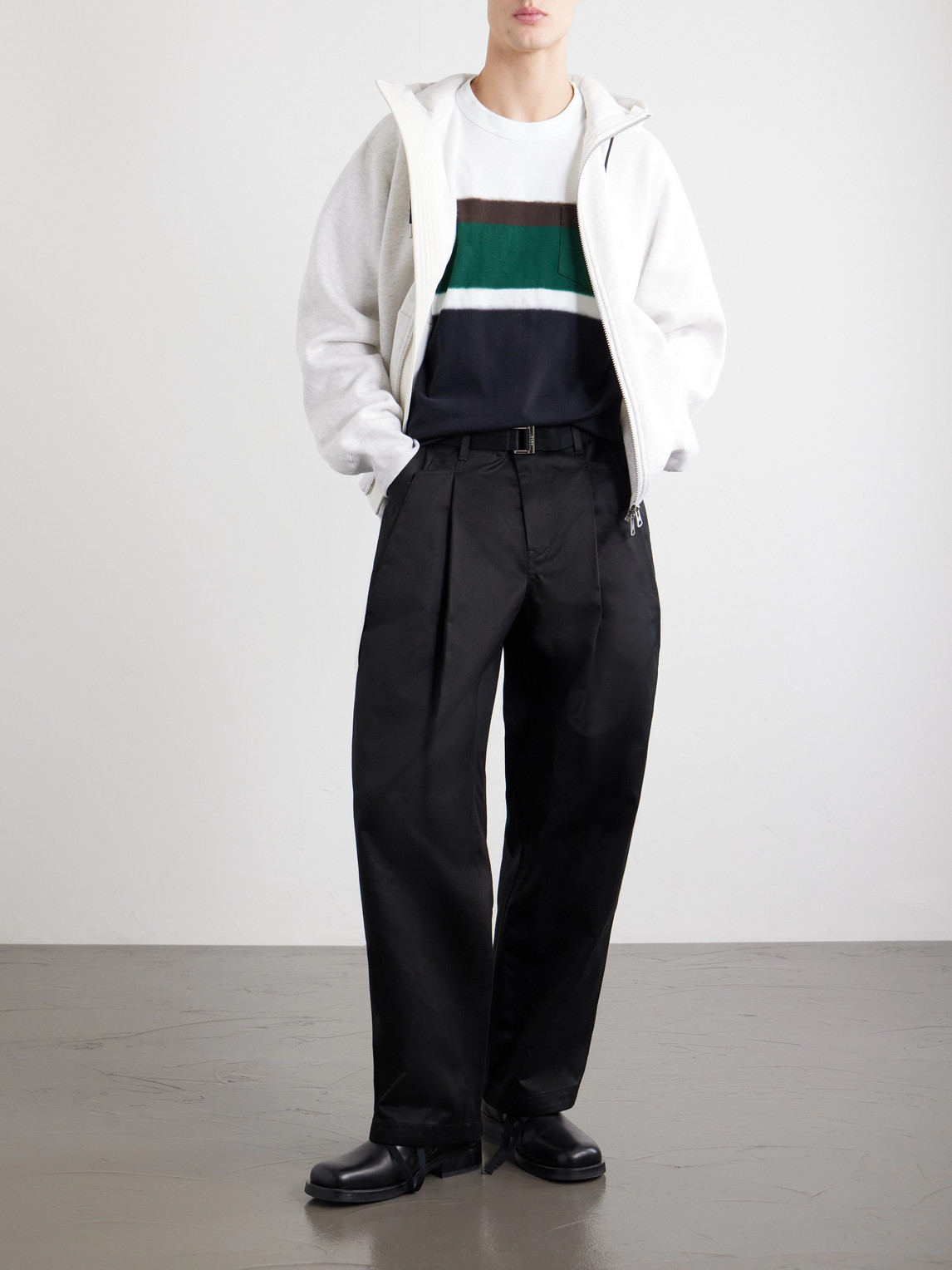 Sacai Chusen-dyed Cotton-jersey T-shirt In Multi