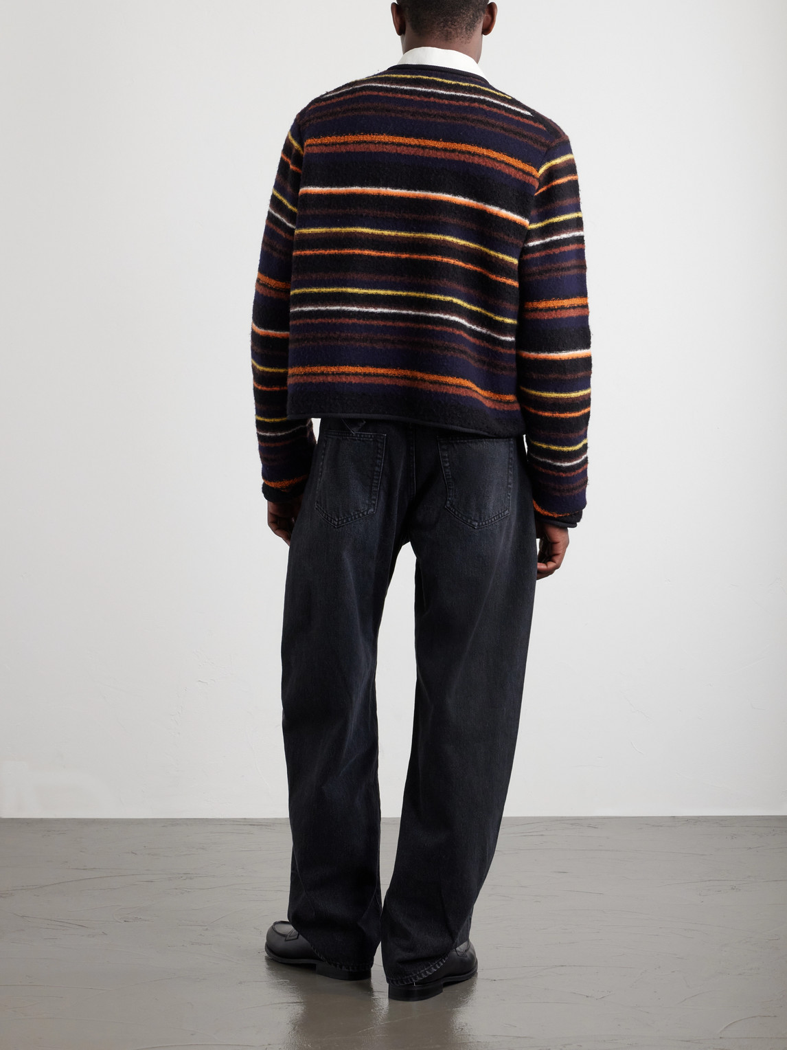 Striped Wool-Blend Sweater