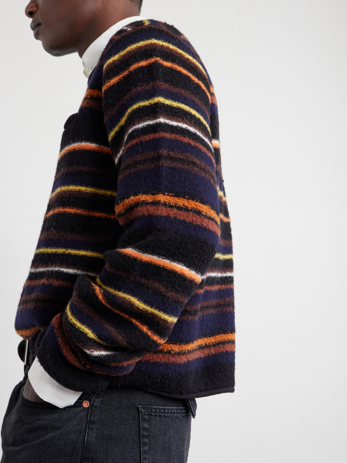 Striped Wool-Blend Sweater