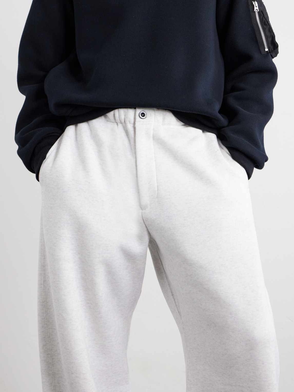 Straight-Leg Cotton-Jersey Sweatpants
