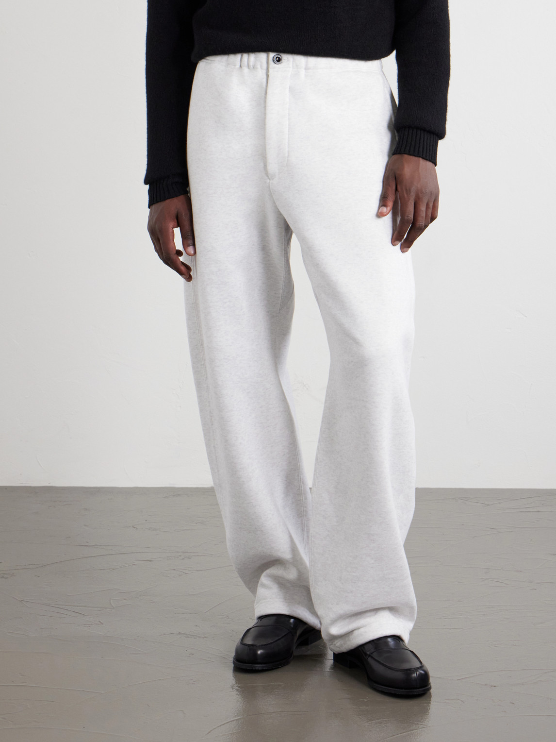 Straight-Leg Cotton-Jersey Sweatpants