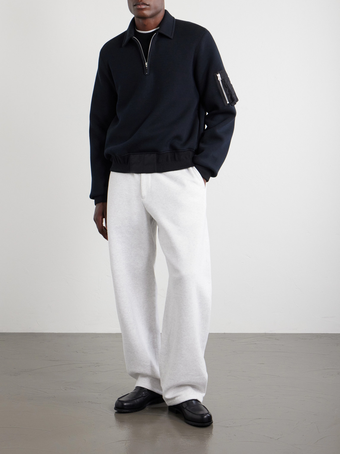 Straight-Leg Cotton-Jersey Sweatpants