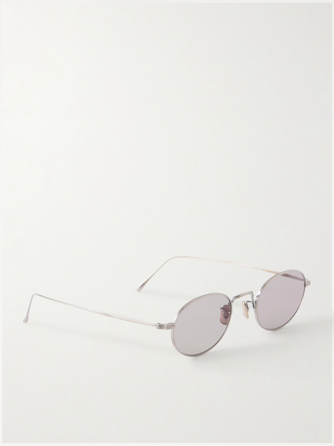 Auralee Eyevan Round-frame Titanium Sunglasses In Pattern