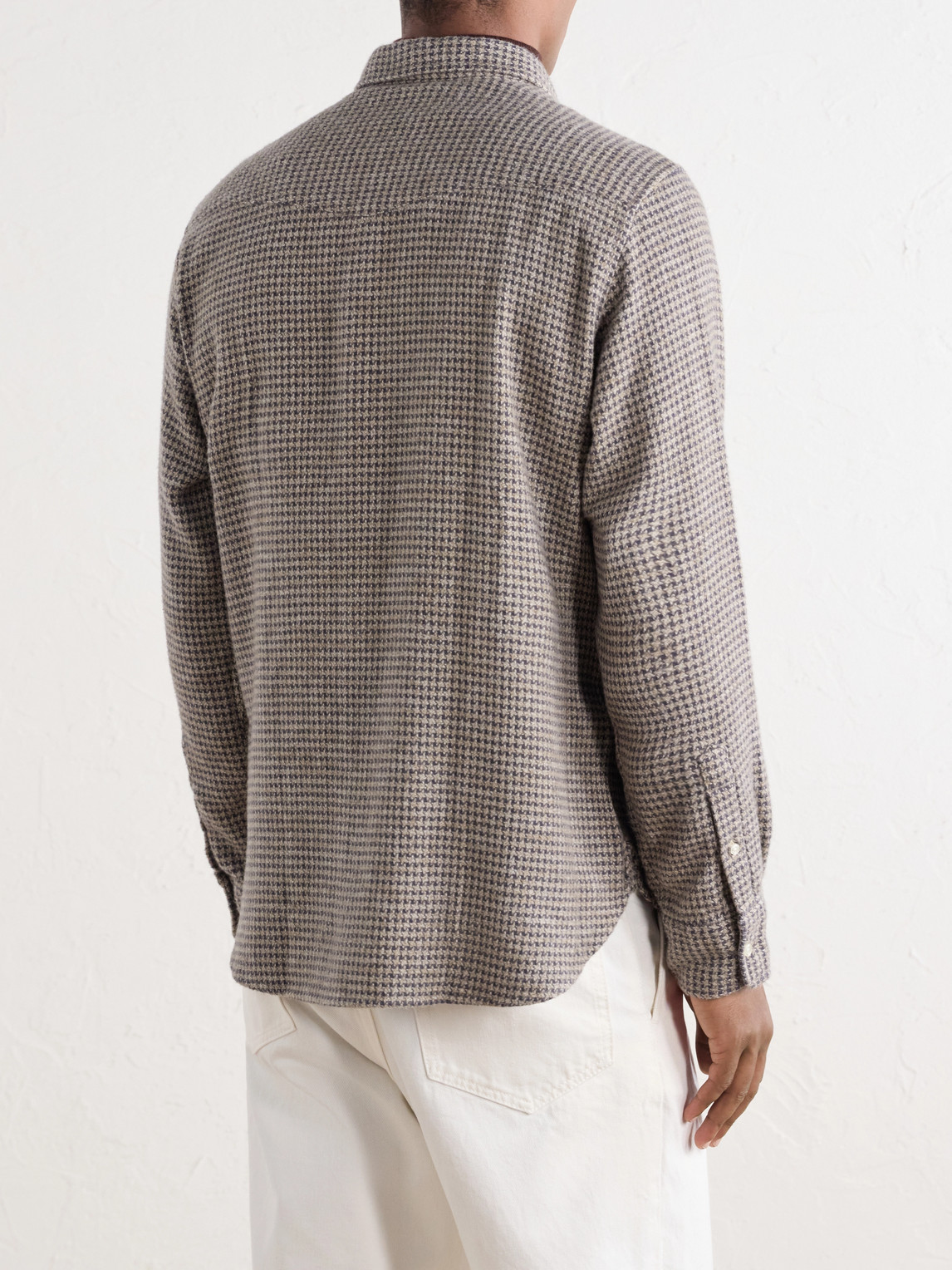 Officine Générale - Giacomo Houndstooth Cotton-Flannel Shirt