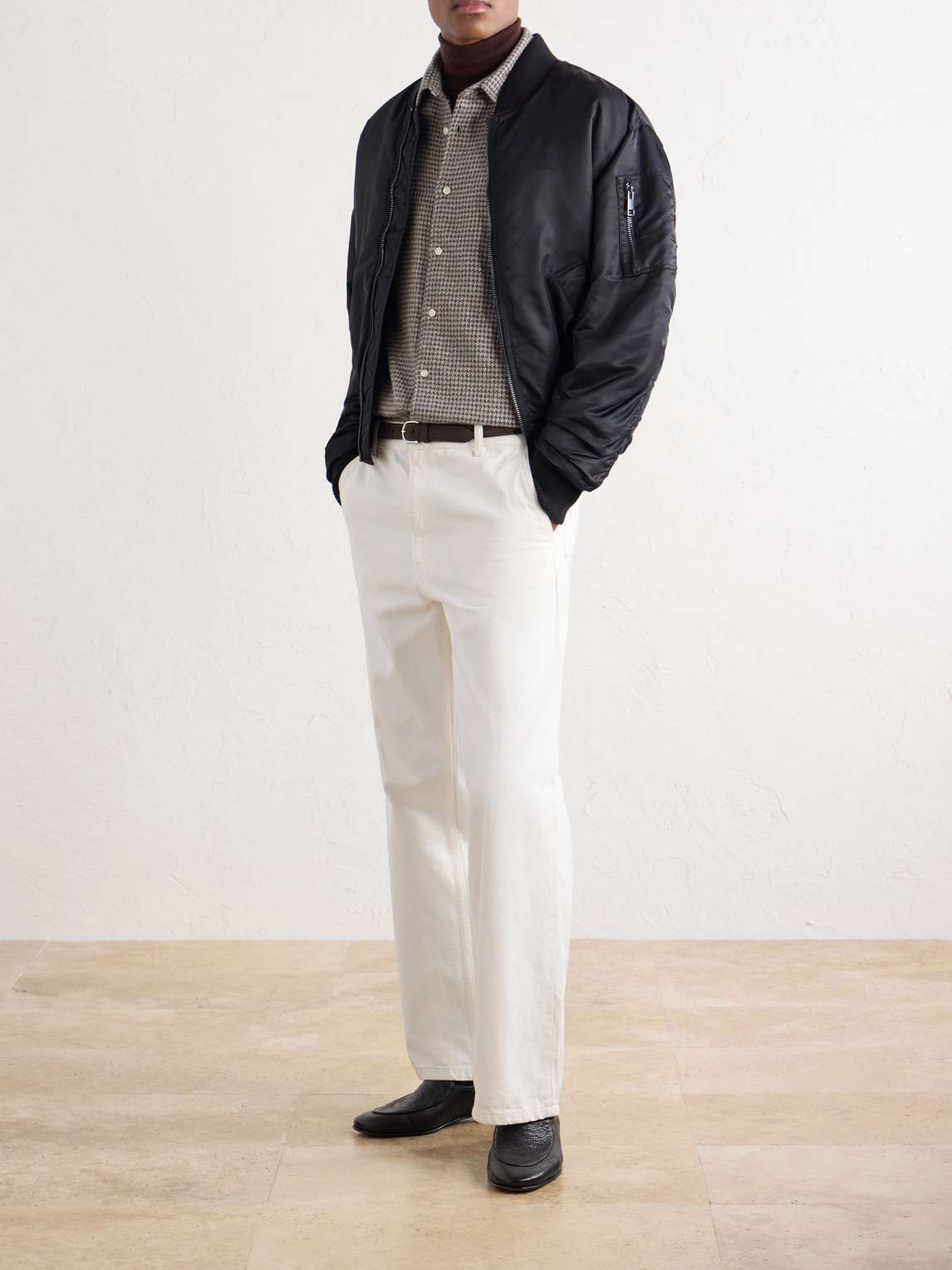 Officine Générale - Giacomo Houndstooth Cotton-Flannel Shirt