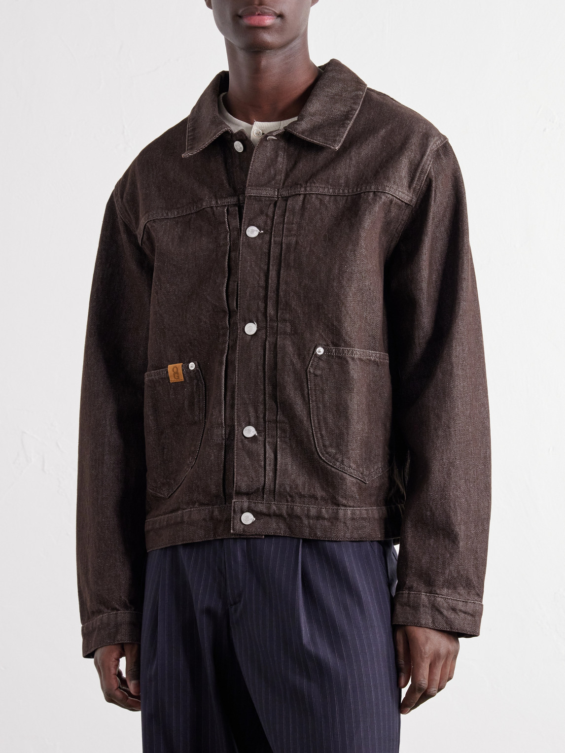Officine Générale - Vince Pleated Organic Denim Jacket